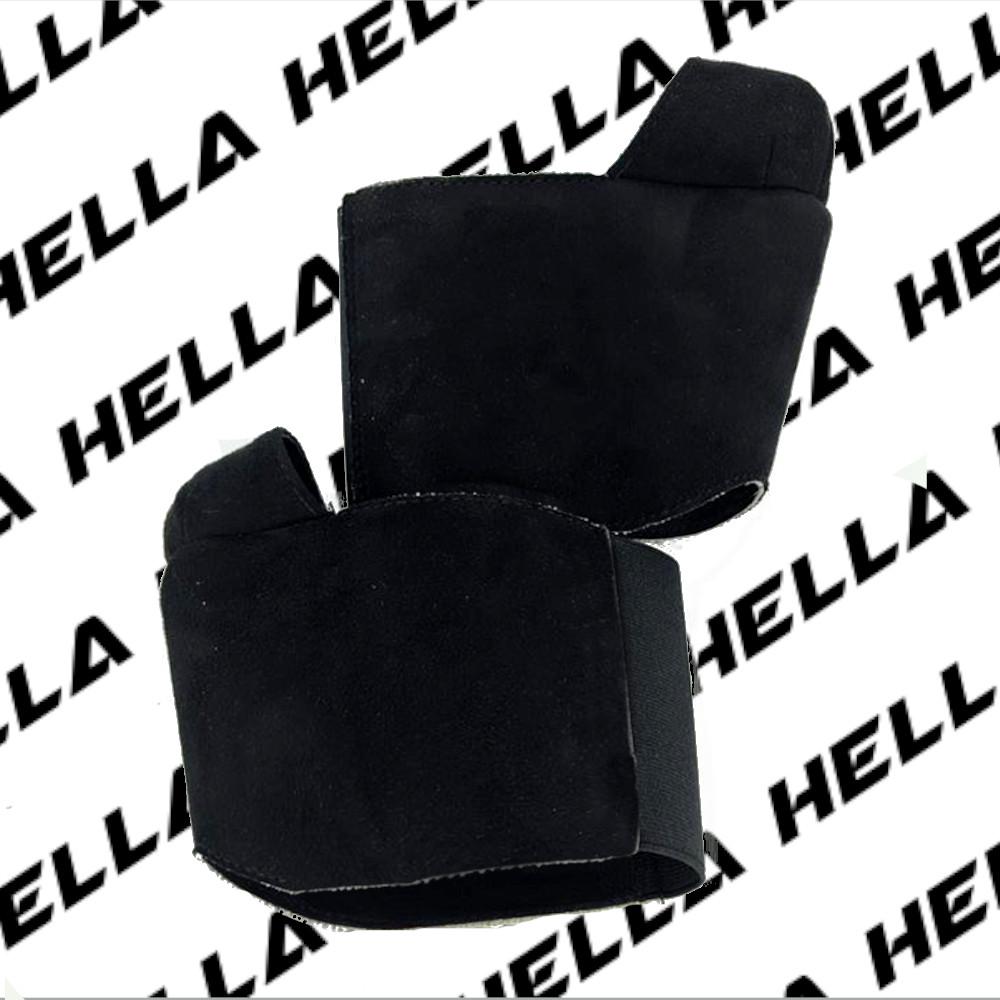 Hella Heels Classique Shoe Protector - Black Faux Suede-Hella Heels-Pole Junkie