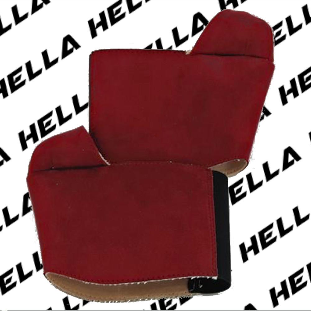 Hella Heels Classique Shoe Protector - Dark Red Faux Suede-Hella Heels-Pole Junkie