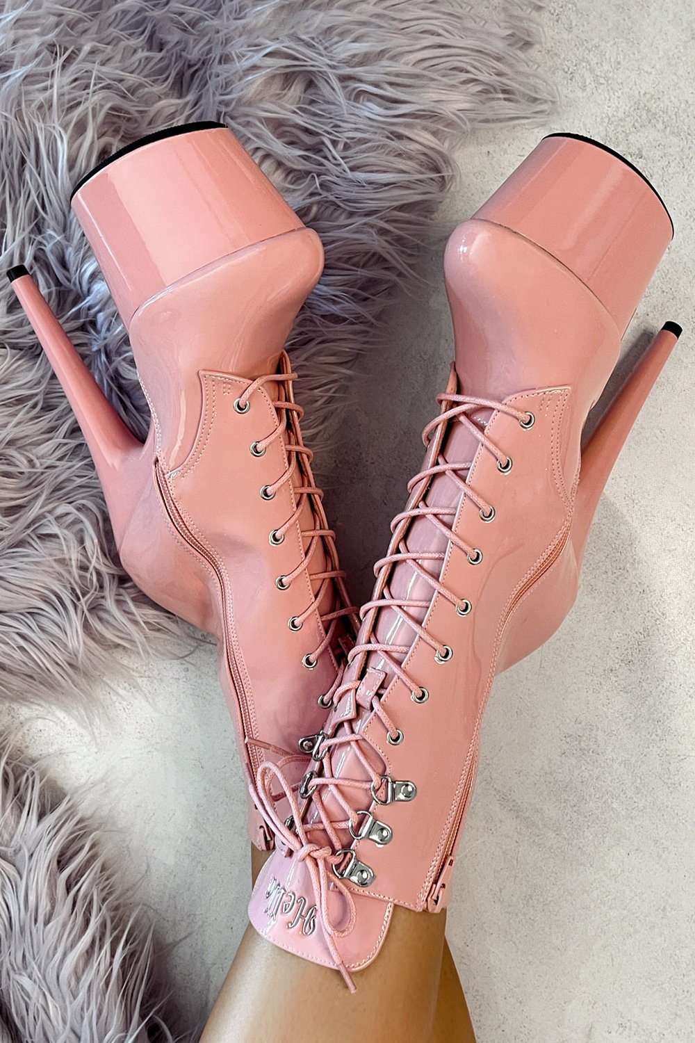 Hella Heels LipKit 7inch Boots - Candy Shop-Hella Heels-Pole Junkie