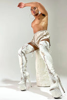 Hella Heels Renaissance Thicc Thigh High 8inch Boots - Hope-Hella Heels-Pole Junkie