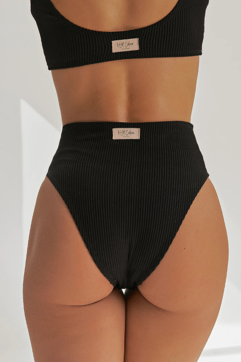 Hot Cakes Polewear High Waist Bottoms - Black Coffee-Hot Cakes-Pole Junkie