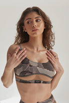 Hot Cakes Polewear Neoprene Top - Dark Peonies-Hot Cakes-Pole Junkie