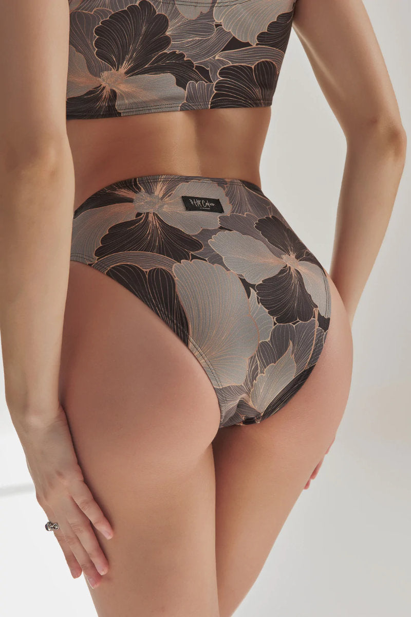 Hot Cakes Polewear Neoprene Bottoms - Dark Peonies-Hot Cakes-Pole Junkie