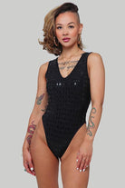 Creatures of XIX Gecko Grip Bodysuit - Black-Creatures of XIX-Pole Junkie