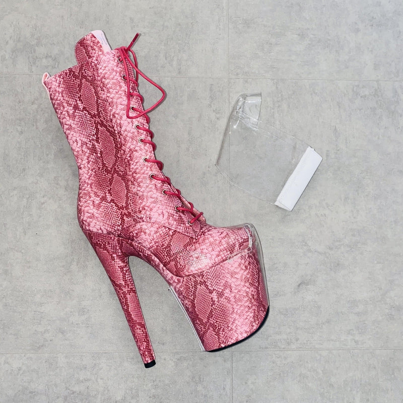 Hella Heels Classique Shoe Protector - Clear (White back)-Hella Heels-Pole Junkie