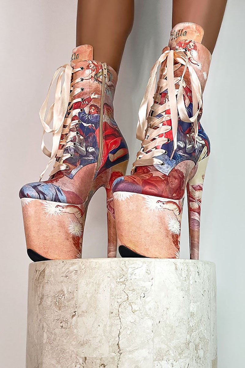 Hella Heels Renaissance 8inch Boots - Holier Than Thou
