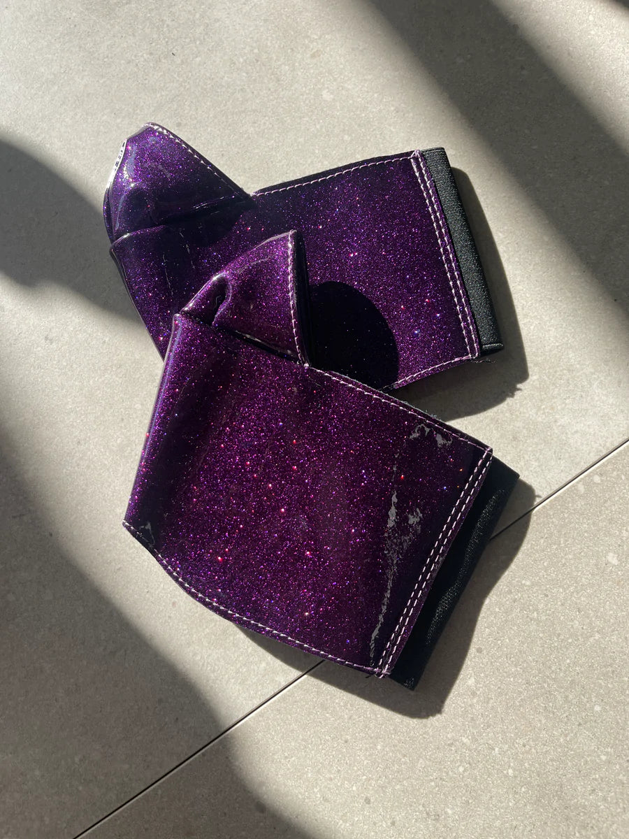 Hella Heels Classique Shoe Protector - Purple Rain Glitterati