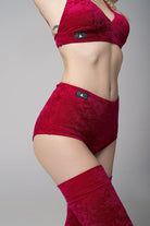 RAD Eve Shorts - Velvet Red-RAD-Pole Junkie