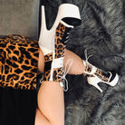 Hella Heels EmpireKicks 7inch Boots - White-Hella Heels-Pole Junkie