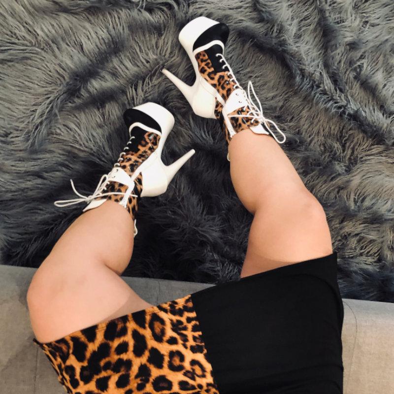 Hella Heels EmpireKicks 7inch Boots - White-Hella Heels-Pole Junkie