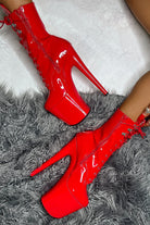* Pre Order * Hella Heels LipKit 8inch Boots - Cherry Pie-Hella Heels-Pole Junkie