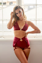 Lunalae Follow Me Bra - Wine-Lunalae-Pole Junkie