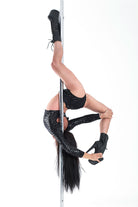 Paradise Chick Superhero Series Ultra Grip Crop Top - Black Leopard-Paradise Chick-Pole Junkie