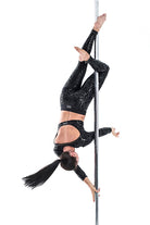 Paradise Chick Superhero Series Ultra Grip Leggings - Black Leopard-Paradise Chick-Pole Junkie