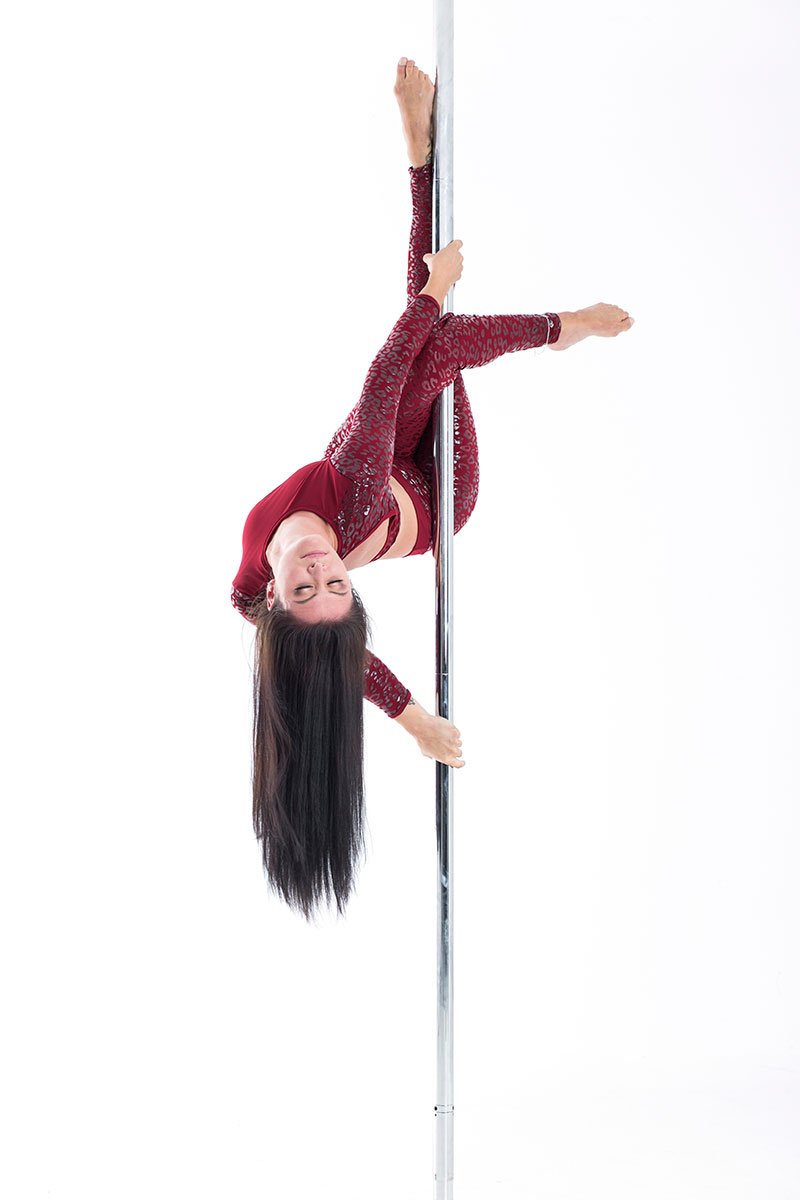 Paradise Chick Superhero Series Ultra Grip Leggings - Cherry Leopard-Paradise Chick-Pole Junkie