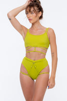 Nona Perkasa Moonflower Bottoms - Vert-Nona Perkasa-Pole Junkie