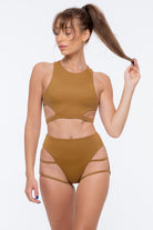 Nona Perkasa Night Jasmine Bottoms - Brass-Nona Perkasa-Pole Junkie