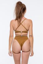 Nona Perkasa Night Lily Body Garter - Brass/Sand-Nona Perkasa-Pole Junkie