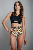 Pole Addict High Waisted Shorts - Sunrise Leopard-Pole Addict-Pole Junkie