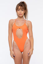 Nona Perkasa Queen of the Night Bodysuit - Salmon-Nona Perkasa-Pole Junkie