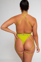 Nona Perkasa Queen of the Night Body Garter - Vert/Sand-Nona Perkasa-Pole Junkie