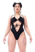 MÆD V-shape Bodysuit - Matte Black-MÆD-Pole Junkie