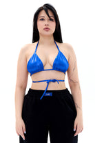 MÆD Bikini Top - Glam Blue-MÆD-Pole Junkie