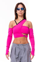 MÆD Kitana Top - Matte Pink-MÆD-Pole Junkie