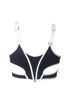 Hamade Activewear Scoop Neck - Black / White Binding-Hamade Activewear-Pole Junkie