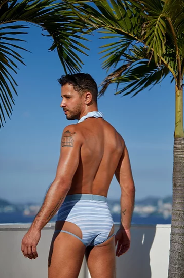 Striped hot pants clearance