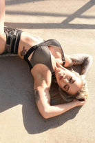 Tatiana Activewear Yuki Top - Black Mesh-Tatiana Activewear-Pole Junkie