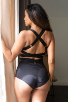 Lunalae Tara High Waisted Bottoms - Recycled Black-Lunalae-Pole Junkie