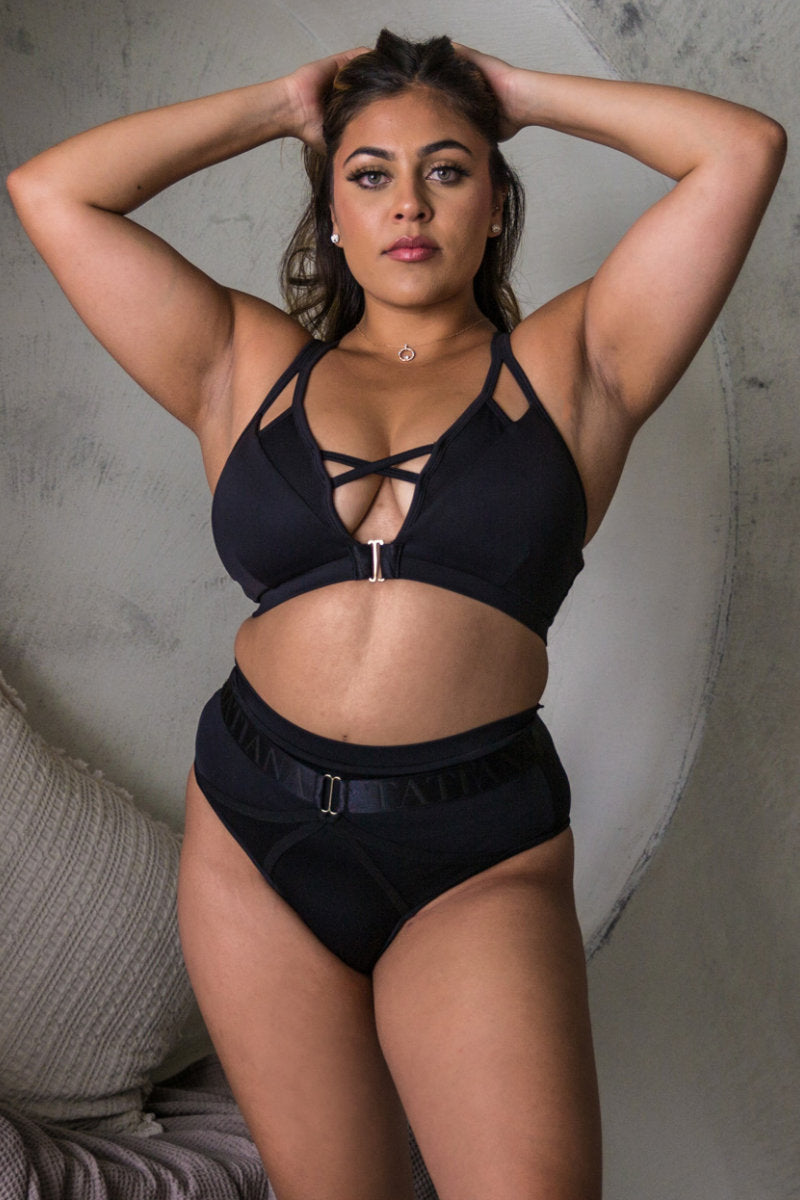 Tatiana Activewear Sofia Shorts - Matte Black-Tatiana Activewear-Pole Junkie