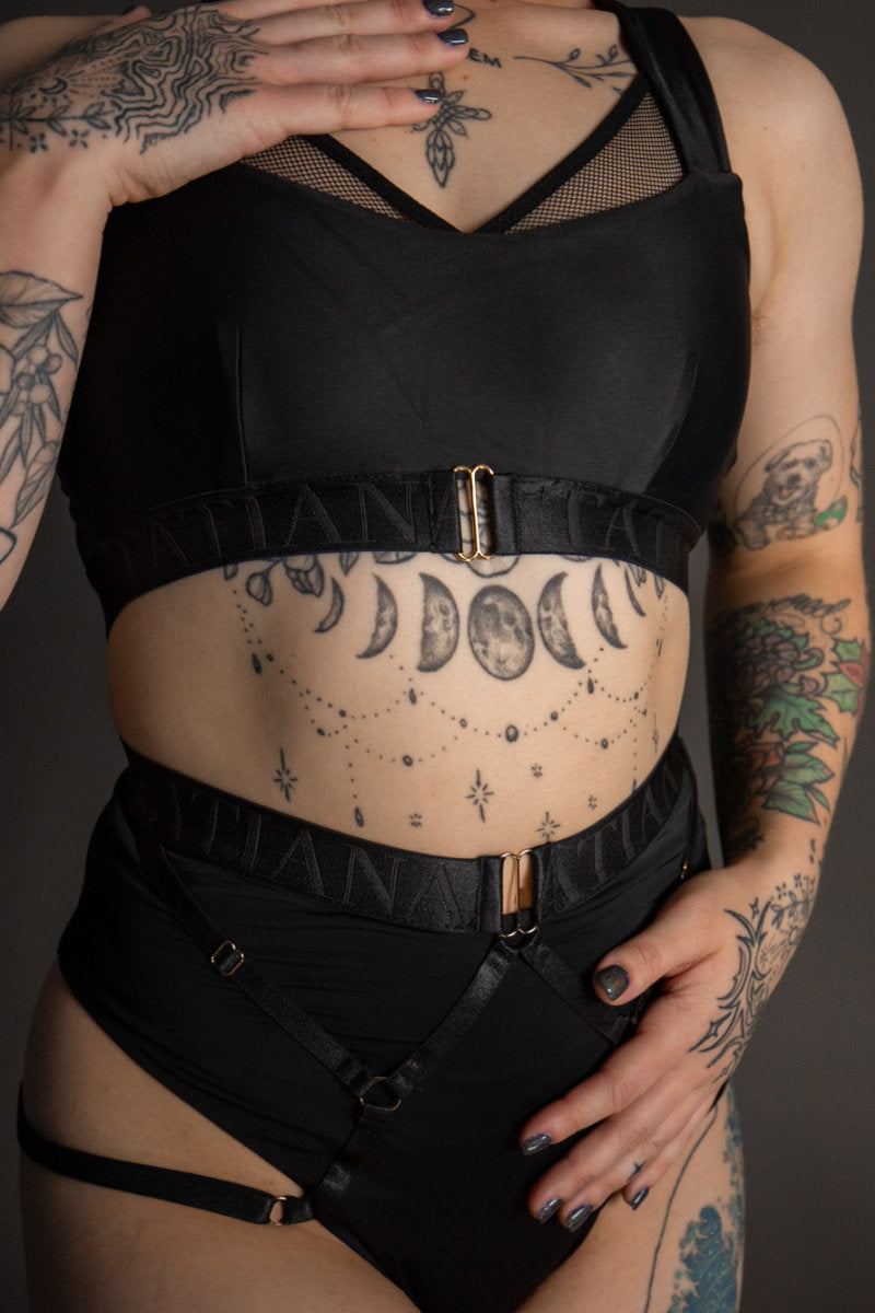 Tatiana Activewear Perla Shorts - Black-Tatiana Activewear-Pole Junkie