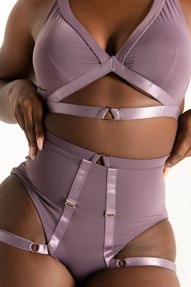 Tatiana Activewear Tokio Top - Mauve-Tatiana Activewear-Pole Junkie