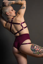 Tatiana Activewear Tokio Top - Wine-Tatiana Activewear-Pole Junkie