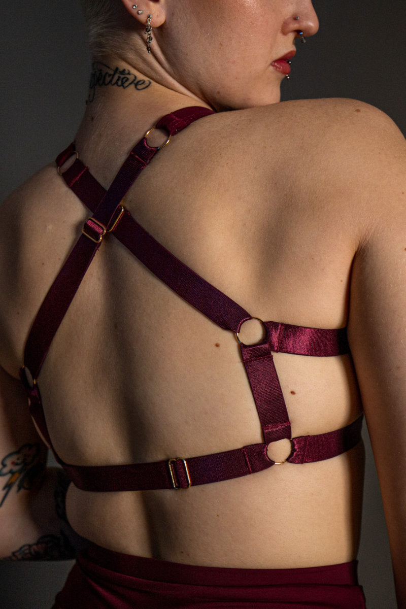 Tatiana Activewear Tokio Top - Wine-Tatiana Activewear-Pole Junkie