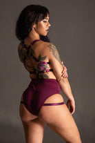 Tatiana Activewear Tokio Top - Wine-Tatiana Activewear-Pole Junkie