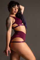 Tatiana Activewear Tokio Top - Wine-Tatiana Activewear-Pole Junkie