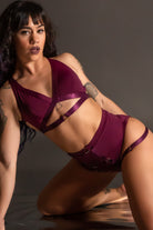 Tatiana Activewear Tokio Top - Wine-Tatiana Activewear-Pole Junkie