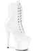 Pleaser USA Adore-1020 7inch Pleaser Boots - Patent White-Pleaser USA-Pole Junkie