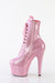 Pleaser USA Adore-1020GP 7inch Pleaser Boots - Baby Pink Glitter-Pleaser USA-Pole Junkie