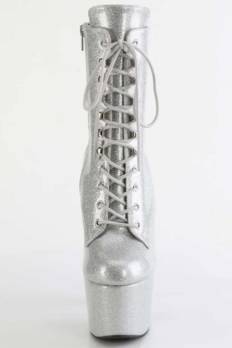 Silver platform boots shop