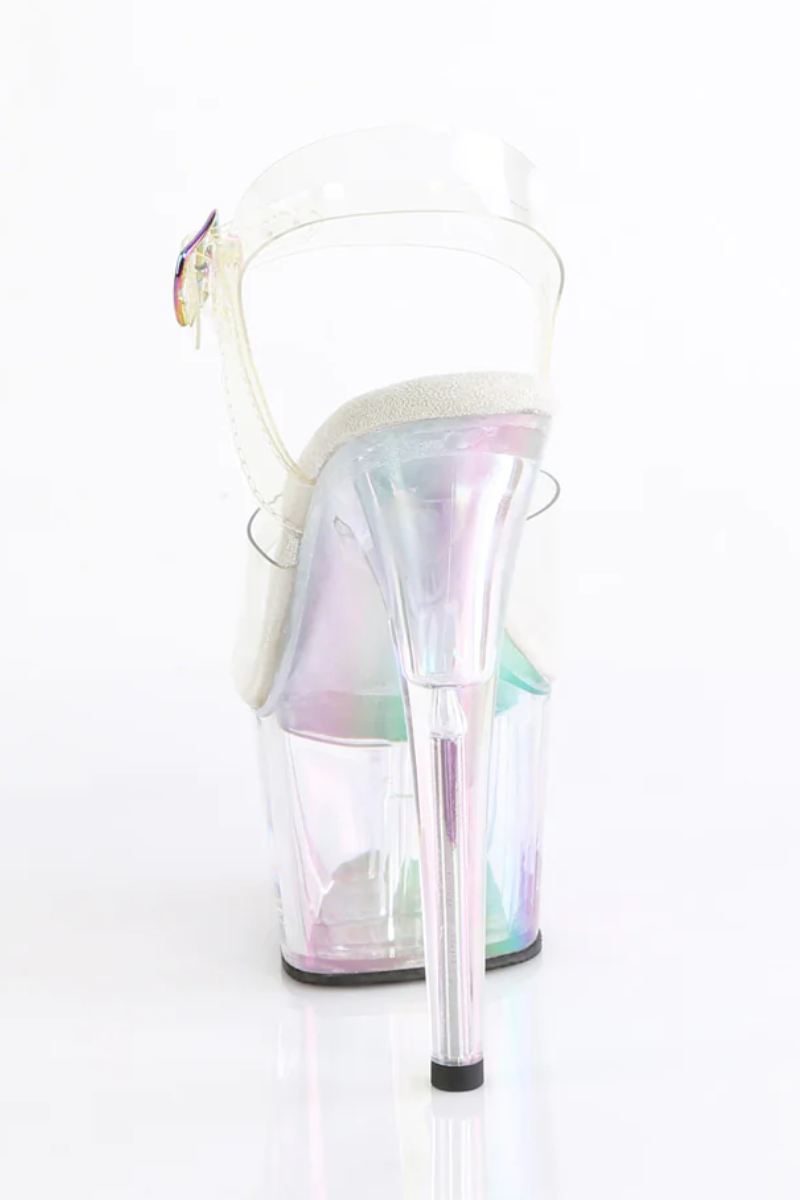 Pleaser USA Adore-708HT 7inch Pleasers - Holographic Clear