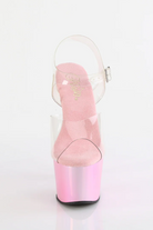 Pleaser USA Adore-708LQ 7inch Pleasers - Liquid Baby Pink-Pleaser USA-Pole Junkie