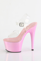 Pleaser USA Adore-708LQ 7inch Pleasers - Liquid Baby Pink-Pleaser USA-Pole Junkie