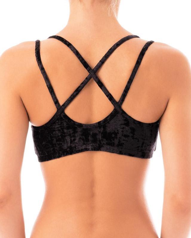 Dragonfly Velvet Nicole Top - Black-Dragonfly-Pole Junkie