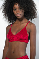 RAD Monica Velvet Top - Red-RAD-Pole Junkie
