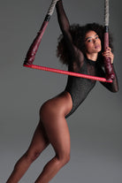 Rolling Glam Bodysuit - Black Lurex-Rolling-Pole Junkie
