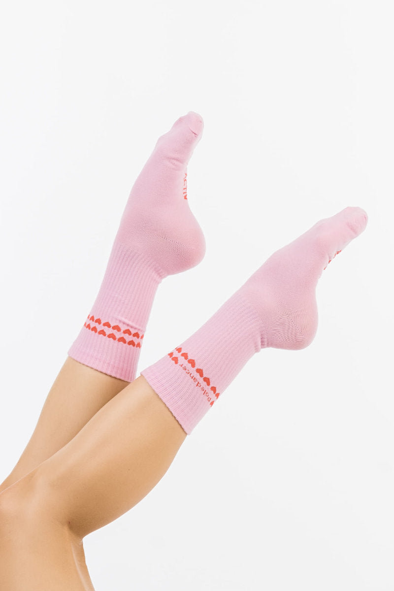 REV ACTIV Mini Heart Socks - Pink